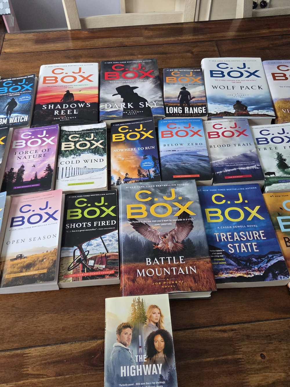 Lot of 25 Joe Pickett books by C.J. Box Open Season Wolf Pack Dark Sky HC/PB